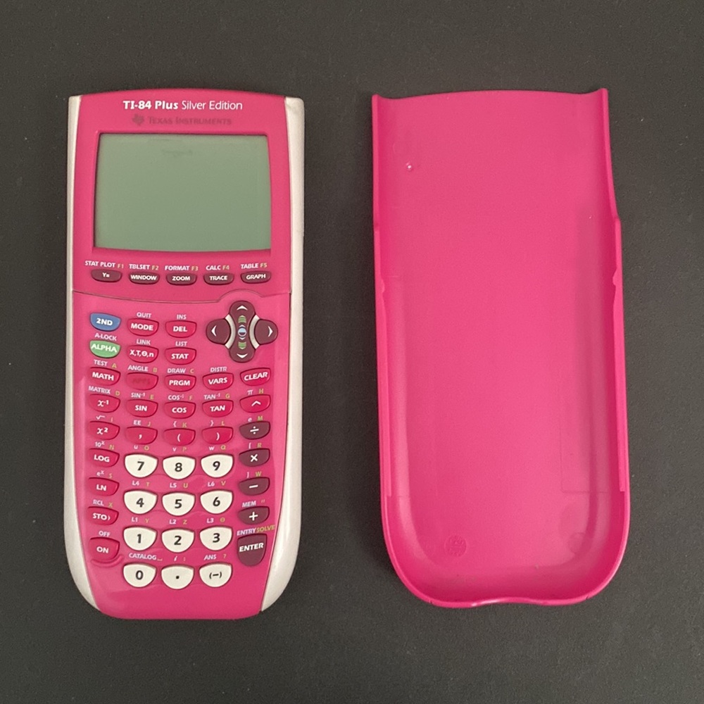 TEXAS INSTRUMENTS TI 84 SILVER EDITION WITH 4 AAA BATTERIES ONLY
